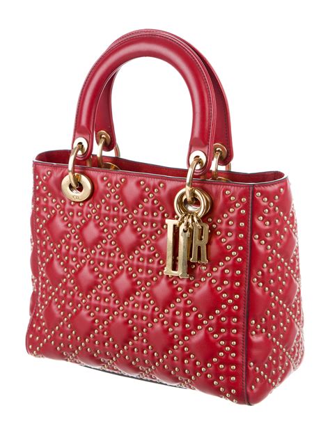 red lady dior bag|christian dior medium lady bag.